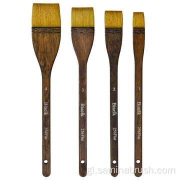Cepillo de pintura de cabelo de cabra para acuarela